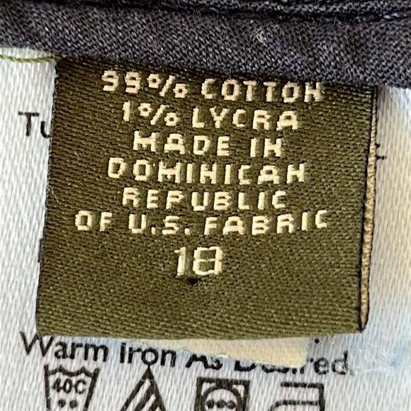 Eddie Bauer Denim Skirt 18 Medium Blue Wash Panel A-Line Front Pockets Retro. - Picture 7 of 15